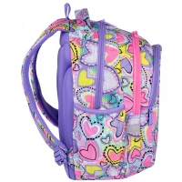 4. CoolPack Zestaw Szkolny Pastel Hearts 3el. Plecak F029832 + Piórnik F076832 + Worek F070832