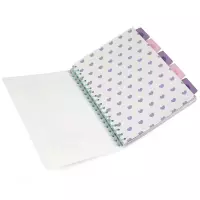 2. Coolpack Kołozeszyt Stitch Pastel B5 100 Kartek Kratka wzór 2 74982PTR