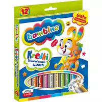3. Bambino Kredki Drewniane 12 Kolorów + Temperówka 000249