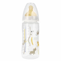 3. Nuk Butelka z Wskaźnikiem temp. 300ml 0-6m First Choice+ Popielata 529011