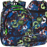 1. CoolPack Jerry Plecak Szkolny Football Blue F029336 + Worek D070336 + Piórnik D062336
