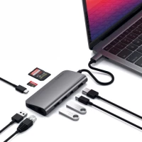 2. Satechi Type -C Multimedia Adapter - Aluminiowy Adapter Multimedialny Space Gray