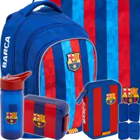 1. Astra Zestaw Szkolny 5el. FC Barcelona Plecak AB340 502023094 + Worek 507023033 + Piórnik 503024079