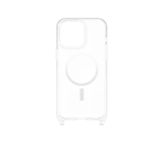 4. OtterBox React Necklace - obudowa ochronna ze smyczą do iPhone 15 Pro kompatybilna z MagSafe (clear)