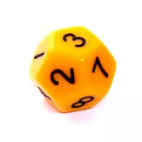 5. Komplet kości REBEL RPG - Matowe - Żółte