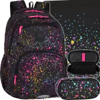 1. Zestaw 3el. CoolPack Pick Plecak Szkolny Galactica F099899 + Worek 552614 + Piórnik 552632