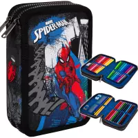 4. CoolPack Jumper 2 Piórnik Dwukomorowy Z Wyposażeniem Spidermann F066777