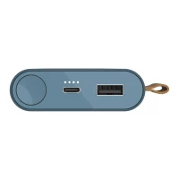 4. Fresh 'n Rebel Powerbank 12000 mAh USB-C Dive Blue
