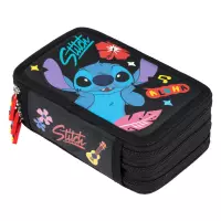 3. St.Majewski Piórnik Potrójny z Wyposażeniem Stitch Black Aloha 679889