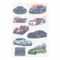 1. Sticker Boo Tatuaż Zmywalny Dla Dzieci Samochody 540453