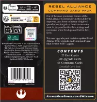 3. Star Wars Legion 2.0: Rebel Alliance - Command Card Pack