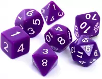 2. Komplet kości REBEL RPG - Matowe - Fioletowe