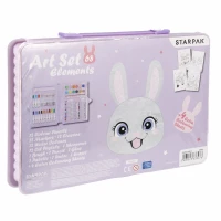 4. Starpak Zestaw Artystyczny 68 Elementów Królik Lila 68 el 536638