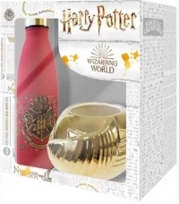 1. Zestaw Prezentowy Harry Potter: Kubek 3D Złoty Znicz + Butelka
