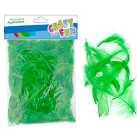 1. Craft With Fun Ozdoba Dekoracyjna Piórka Zielone 463678