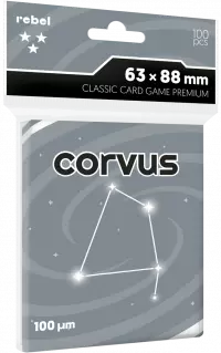 1. Rebel Koszulki na Karty Premium Corvus "Classic Card Game Premium" - 63x88 mm -100 sztuk