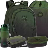 1. CoolPack Zestaw Szkolny Gradient Grass 5el Plecak F002757 + Worek F070757 + Piórnik F062757
