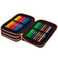 4. CoolPack Jumper 3 Piórnik Trzykomorowy z Wyposażeniem Chocolove F067707