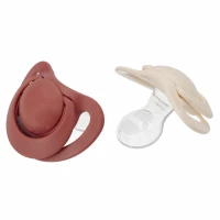 1. Nuk Smoczek Uspokajający Silikonowy 0-6m For Nature Czerwony 2szt. 549050