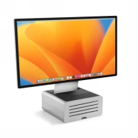 1. Twelve South HiRise Pro - aluminiowa podstawka do iMac i Apple Studio Display ze schowkiem (silver)
