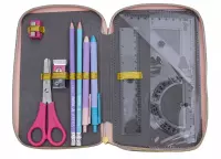 1. AstraBag Piórnik Trzykomorowy z Wyposażeniem AC31 FLUFFY UNICORN 503024085