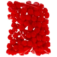 2. Craft With Fun Ozdoba Dekoracyjna Czerwone Pompony 463922