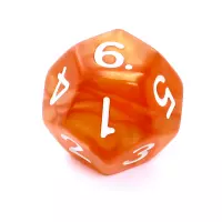 5. Komplet kości REBEL RPG - Perłowe - Ciemnożółte (ZZ)