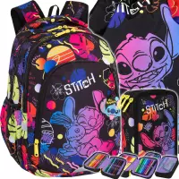 1. CoolPack Prime Stitch Black Zestaw 3el Plecak F025886 + Piórnik F067886 + Worek F054886