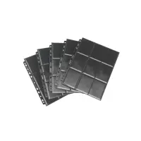 2. Gamegenic: 18-Pocket Pages Sideloading - Koszulki do Segregatora - Black (10 szt)