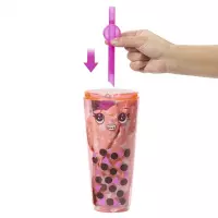 3. Mattel Barbie Lalka Pop Rev Bubble Tea Owocowy Sok Mango HTJ22 
