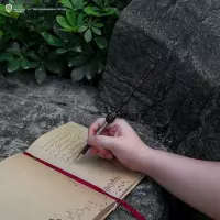 6. Harry Potter Długopis Różdżka + Stojak z Zakładką 3D - Albus Dumbledore