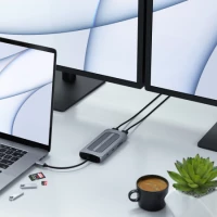 2. Satechi Multiport Adapter - Adapter do Urządzeń Mobilnych USB-C Space Gray