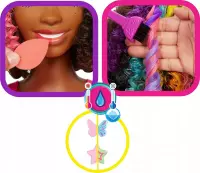 6. Mattel Barbie Glowa do Stylizacji Kręcone Wlosy hmd79