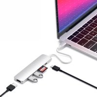 3. Satechi Aluminium Adapter Slim v2 - Aluminiowy Adapter Podróżny do Urządzeń Mobilnych USB-C Silver