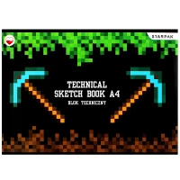 1. STARPAK Blok Techniczny Pixel Game2 A4 10 Kartek 492046
