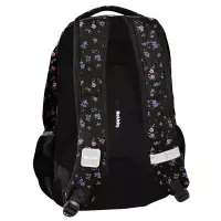4. BeUniq Plecak Szkolny Purple Flowers BU25KF-2708