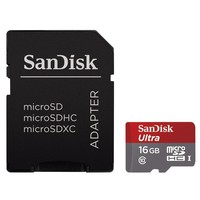 4. SanDisk Ultra MicroSDHC 16GB + SD Adapter 80MB/s Class 10 UHS-i
