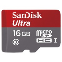 6. SanDisk Ultra MicroSDHC 16GB + SD Adapter 80MB/s Class 10 UHS-i