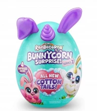 8. Cobi Rainbocorns Puppycorn Jajko Niespodzianka Pluszowy Fioletowy Króliczek ET09280