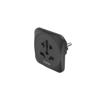 7. Hama Travel Adapter Type E and F, 3-Pin Black