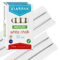 1.  STARPAK Kreda Szkolna Biała 10 sztuk 472794