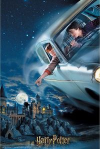 2. Harry Potter: Magiczne Puzzle - Ford Anglia nad Hogwartem (300 elementów)