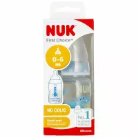 1. Nuk Butelka z Wskaźnikiem temp. 150ml 0-6m First Choice+ Niebieska 527892