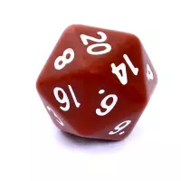 3. Komplet kości REBEL RPG - Matowe - Brązowe