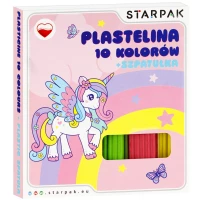 2. Starpak Plastelina 10 Kolorów Falista Ze Szpatułką Unicorn 536881
