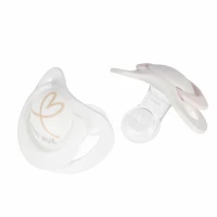 1. Nuk Smoczek Uspokajający Silikonowy 0-6m Star Różowy 2szt 549044