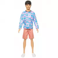 2. Mattel Barbie Lalka Stylowy Ken Bluza HRH24 