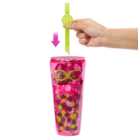 4. Mattel Barbie Lalka Pop Rev Bubble Tea Jagoda HTJ20 