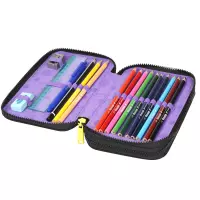 3. CoolPack Jumper 2 Piórnik Dwukomorowy Z Wyposażeniem Stitch Black F066886