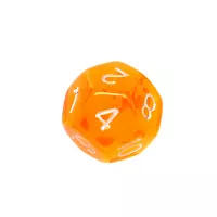 3. Komplet kości REBEL RPG - Mini Kryształowe - Pomarańczowe